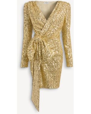 Balmain Sequinned Dress - White