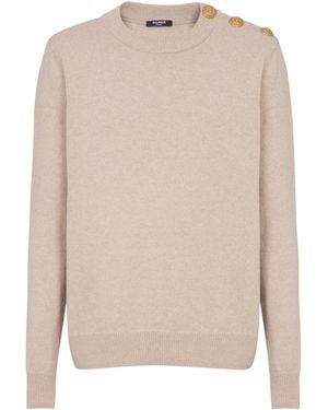 Balmain Eco-Cashmere Jumper - Natural