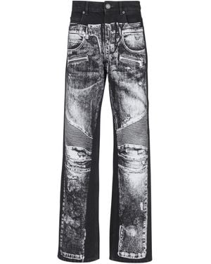 Balmain Wide Jeans - Grey