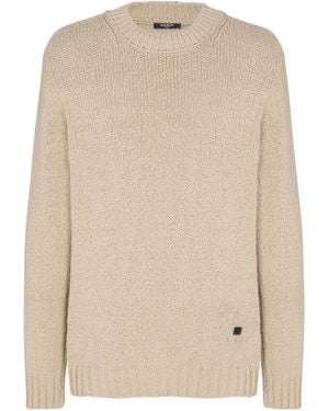Balmain Light Cotton Jumper - Natural