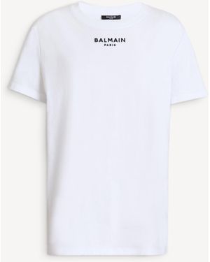 Balmain Embroidered Paris T-Shirt - White