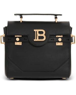 Balmain Smooth Leather B-Buzz 23 Bag - Black
