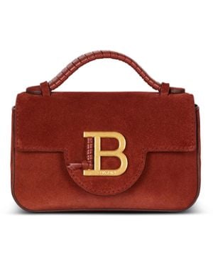 Balmain Suede B-Buzz 17 Mini Bag - Red