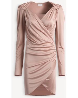 Balmain Draped Flowing Jersey Dress - Pink