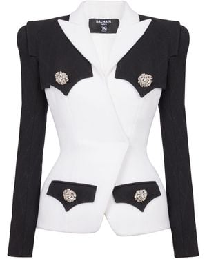 Balmain Double Crepe Jacket - Black