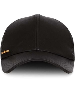 Balmain Lambskin Cap - Black