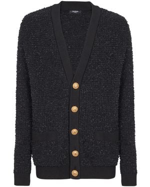 Balmain Buttoned Cardigan - Blue