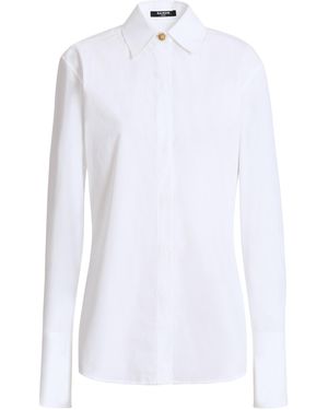 Balmain Cotton Poplin Shirt - White