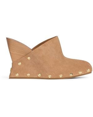 Balmain Wedge Clogs - White
