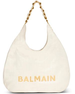 Balmain 1945 Soft Hobo Bag - White