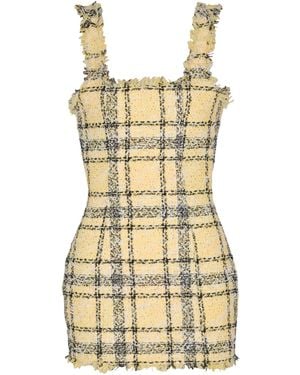 Balmain Short Strappy Dress - Metallic