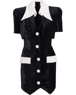 Balmain Short Structured Dress - Black