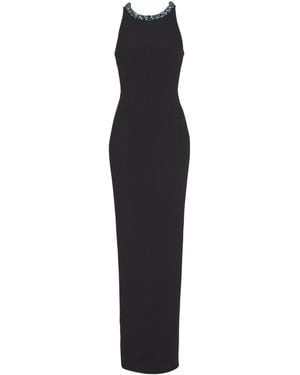 Balmain Long Sleeveless Dress - Black