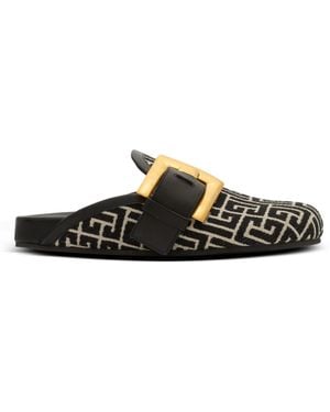 Balmain Anthem Mules - Black