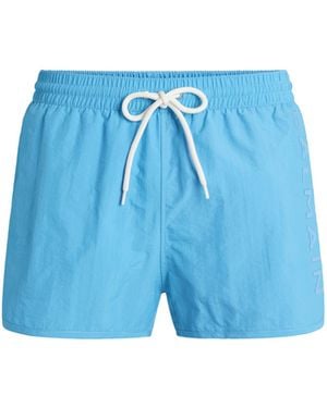 Balmain Costume Da Bagno Ricamato - Blu