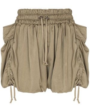 Balmain Viscose Twill Shorts - Natural