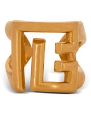 Balmain Ring Sync Pb Aus Messing - Weiß
