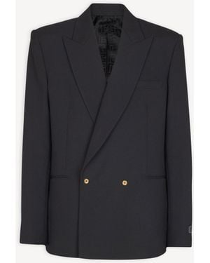 Balmain Wool 2-Buttons Blazer - Black