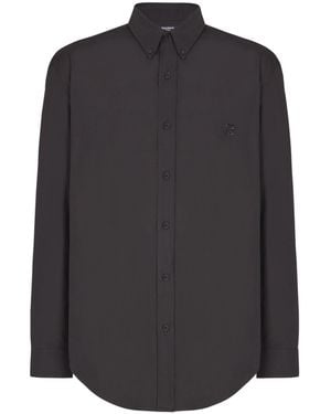 Balmain Cotton Poplin Shirt - Grey