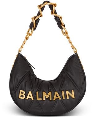 Balmain 1945 Soft Moon Bag - Black