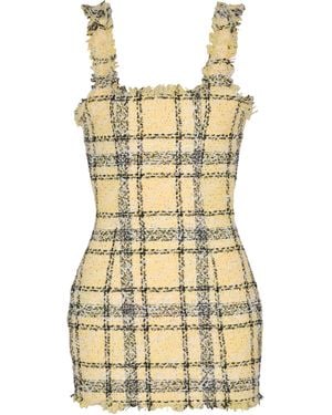 Balmain Short Strappy Dress - Metallic