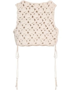 Balmain Crochet Top - White