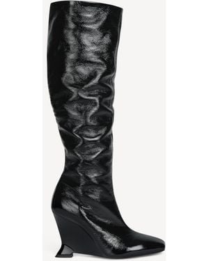 Balmain Wedge Boots - Black