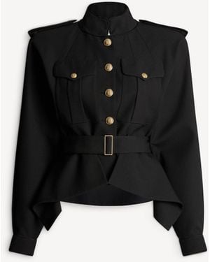 Balmain Wool Signature Jacket - Black