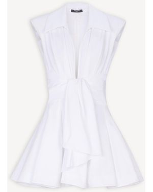 Balmain Cotton Shirt Dress - White