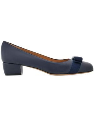 Ferragamo With Heel - Blue