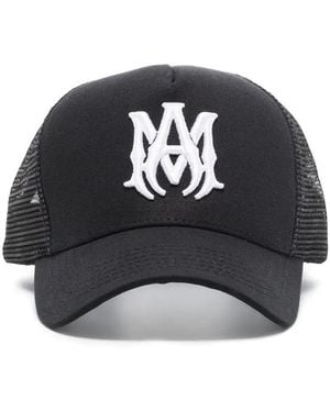 Amiri "ma Logo Trucker" Hat Accessories - Black