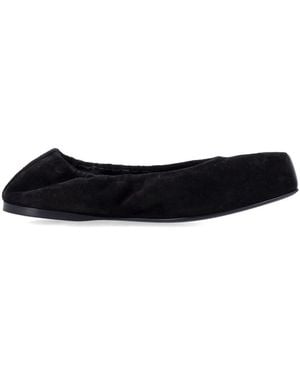 Alaïa Square Ballet Flats - Black