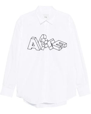 Arte' Blocks Shirt Clothing - White