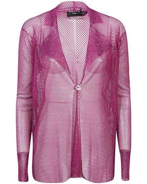 Santa Brands Single-breasted Blazer Jacket - Pink