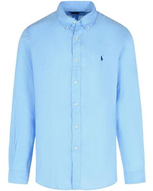 Polo Ralph Lauren Light Cotton Shirt - Blue