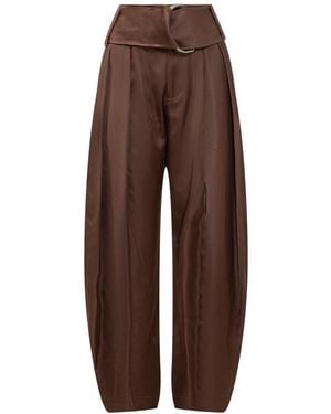 JW Anderson Pleated Trousers - Brown