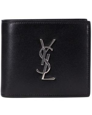 Saint Laurent Portafoglio Con Monogramma "East/West" - Black
