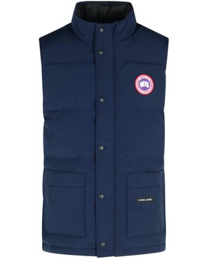 Canada Goose 'Freestyle' Cotton Blend Vest - Blue