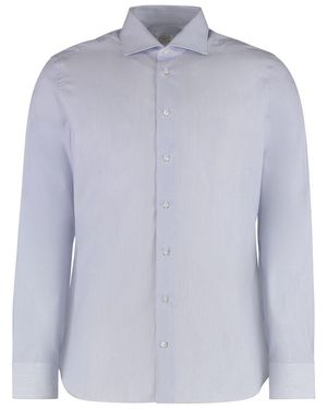 Borriello Cotton Poplin Shirt - Purple
