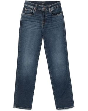 7 For All Mankind Straight Leg Calie Jeans - Blue