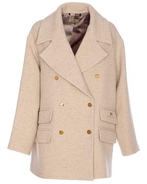 Elisabetta Franchi Coats - Natural