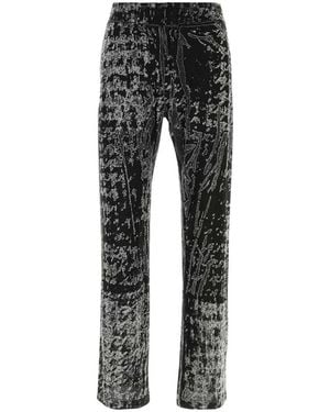 DIESEL Embroidered Polyester joggers - Black
