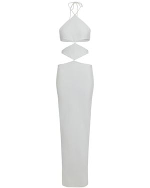 Monot Crepe Dress - White