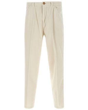 Brunello Cucinelli 'Corduroy' Trousers - Natural