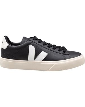 Veja Leather Trainers - Black