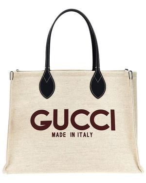 Gucci Midi Shopping Bag - Natural
