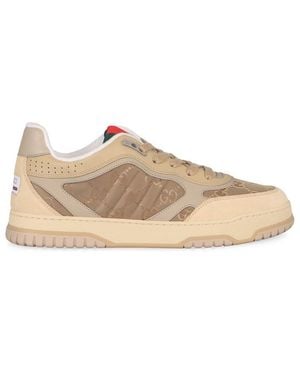 Gucci Re-Web Low-Top Sneakers - Brown