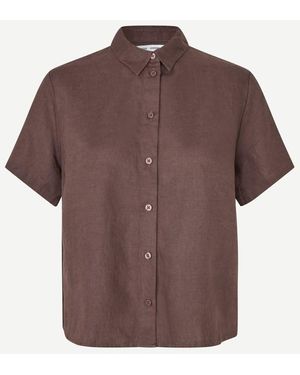 Samsøe & Samsøe Mina Ss Shirt Np - Brown