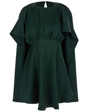 Zimmermann 'Eden' Mini Dress With Ruched Shoulder - Green