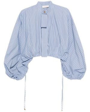 Zimmermann Denim Cotton Blouse - Blue